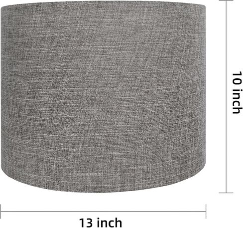 Drum Lamp Shade Set of 2, 13x13x10 inches Easy Assembly Lampshades for Table Lamp, Bedside Lamp, Floor Lamp, Spider Fitter (Blue)… in Saudi Arabia