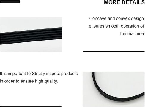 WH01X24697 Washer Drive Belt, Replaces Part Number 4585709,AP6037512,PS11767488,EAP11767488,Compatible with ge hotpoint Washing Machine GTW220ACK2WW,GTW330ASK1WW,GTW330ASK2WW,GTW460ASJ6WW,etc. in Kuwait