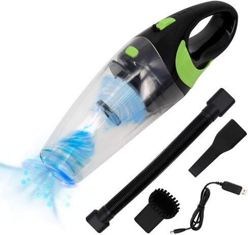 Fey Cordless Handheld Vacuum, 120W Rechargeable Portable Hand Vacuum Cleaner with Long Lasting up to 30mins,Wet & Dry Vacuum Cleaner for Car, Home, Pet Hair, Dust, Gravel Cleaning in Kuwait
