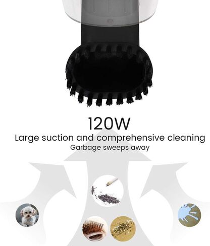 Fey Cordless Handheld Vacuum, 120W Rechargeable Portable Hand Vacuum Cleaner with Long Lasting up to 30mins,Wet & Dry Vacuum Cleaner for Car, Home, Pet Hair, Dust, Gravel Cleaning in Kuwait