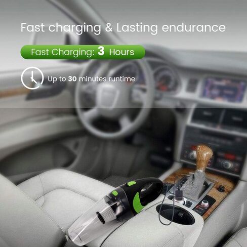 Fey Cordless Handheld Vacuum, 120W Rechargeable Portable Hand Vacuum Cleaner with Long Lasting up to 30mins,Wet & Dry Vacuum Cleaner for Car, Home, Pet Hair, Dust, Gravel Cleaning in Kuwait