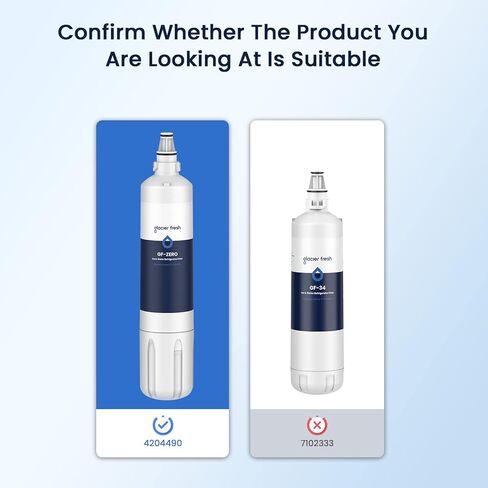 GLACIER FRESH 4204490 Water Filter and 7007067 Air Purification Cartridge Combo Pack, Compatible with Sub-Zero 4204490, 4290510 Refrigerator Water Filter, 7042798/7007067 Air Filter(2+1) in Kuwait