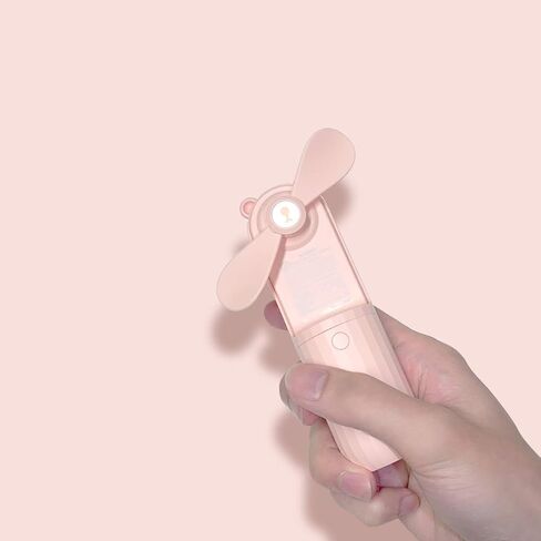 Handheld Fan Portable Mini Fan Portable Fan Rechargeable Usb Fan personal Fan Ideal Battery Operated Fan Suitable for Men Women Child Indoor Outdoor Use Adjustable Speed Rechargeable Fan(Pink-1pcs) in Saudi Arabia