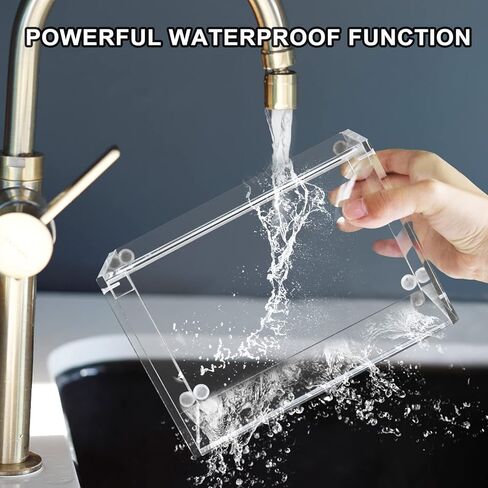 حامل أوراق مجفف شفاف مع غطاء، موزع أوراق مجفف أكريليك وحاوية للمجففات مع ملصق "غسيل الملابس" وصندوق تخزين منعم للأقمشة لتنظيم غرفة الغسيل والديكور in Kuwait