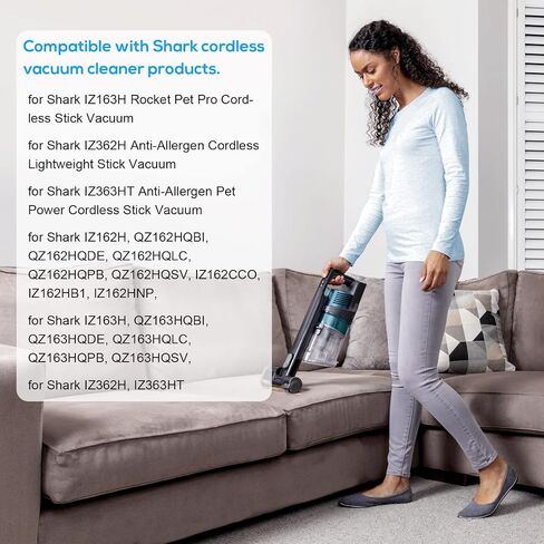 21.6V HIGH Output 4600mAh XSBT620 Battery for Shark Cordless Vacuum IZ162H IZ163H IZ362H IZ363H Pet Pro XSBT620 w/Adapter in Saudi Arabia
