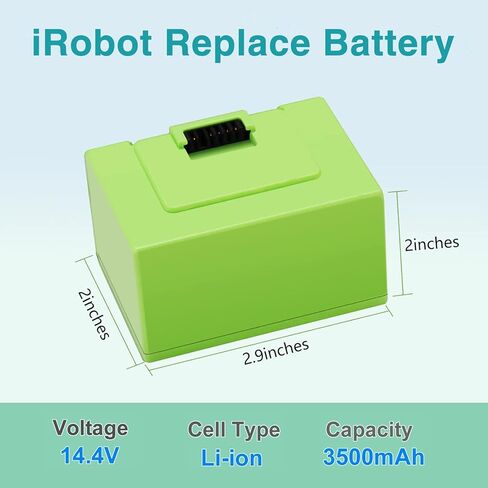 بطارية بديلة ليثيوم أيون 3500 مللي أمبير في الساعة i7 من BOTKK لجهاز Irobot Roomba i7 7150 i7+ 7550 e5 e5152 e5154 e6 i3 3150 i3+ 3550 i4 4150 i4+ والمزيد من سلسلة e/i Vacuum-4624864، ABL-D1 in Kuwait