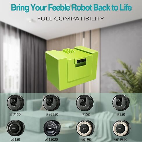 بطارية بديلة ليثيوم أيون 3500 مللي أمبير في الساعة i7 من BOTKK لجهاز Irobot Roomba i7 7150 i7+ 7550 e5 e5152 e5154 e6 i3 3150 i3+ 3550 i4 4150 i4+ والمزيد من سلسلة e/i Vacuum-4624864، ABL-D1 in Kuwait