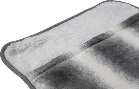 وسادة تدفئة فاخرة للقدمين | جهاز تدفئة القدمين مع إيقاف تلقائي و3 إعدادات للحرارة | بطانية كهربائية لتدفئة أصابع القدم تحت المكتب أو السرير، رمادي 22 بوصة × 20 بوصة in Kuwait