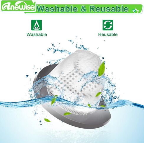 Anewise 4 عبوات 2033 استبدال فلتر وزن الريشة لبيسيل ريشة الوزن عصا خفيفة الوزن بدون كيس مكنسة 2033، 20331، 20333، 20334، 20336، 20339، 2033M، قارنه بالجزء #1611508 in Kuwait