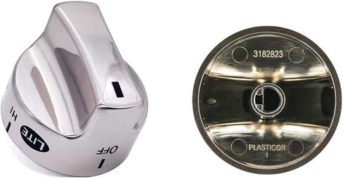 مقبض استبدال الموقد السطحي 318282310 من Aebor متوافق مع بعض نطاق غاز فريجيدير كينمور/الفرن/الموقد (قطعتان) in Kuwait