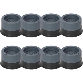 Anti Vibration Pads, 4pcs Washing Machine Base Foot Pads, Non Slip Heighten Shock and Noise Cancelling Mat for Washer and Dryer Machine Support Protects Pedestals (4 PCS) Black in Saudi Arabia