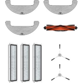 قطع غيار إكسسوارات بديلة من دريميتيك، مجموعة إكسسوارات متوافقة مع مكنسة روبوت دريميتيك D10 بلس، 1 فرشاة رئيسية، 2 فرشاة جانبية، 3 مرشحات، 3 قطع ممسحة in Kuwait