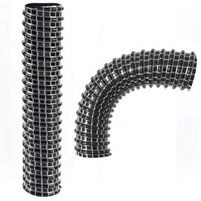 KTWT خرطوم فوهة سفلي بمحرك مقاس 6 بوصة × 1.25 بوصة معرف لصاروخ القرش HV300 HV302 HV321 مكنسة كهربائية سوداء (عبوتان) in Kuwait