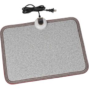 Electric Heated Floor Mats - AC 110V Foot Heater, Heated Foot Warmer Mat Under Desk for Office and Home (Gray) in Saudi Arabia