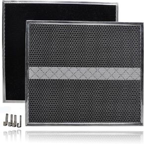 فلتر غير انبوبي لغطاء محرك السيارة S97020466 مقاس 14.6×12.9 انش متوافق مع فلتر برون رينج لفلتر الفحم بديل الشحوم 30 انش نوع XC مع مشابك، لسلسلة برون نوتون HPF30 - عبوتان in Kuwait