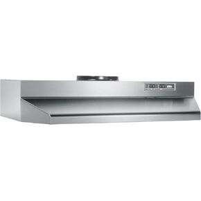Broan-NuTone Economy 30-inch Under-Cabinet Easy Install Range Hood with 2-Speed Exhaust Fan and Light, 230 Max Blower CFM, White in Kuwait
