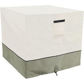 غطاء مكيف الهواء LSongSKY للوحدات الخارجية، غطاء مكيف هواء خارجي مقاوم للماء وشديد التحمل، يناسب حتى 36 × 36 × 39 بوصة، بيج ورمادي وأخضر in Kuwait