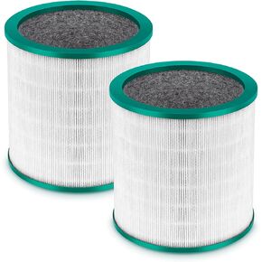 ابلاينس ماتس فلتر هيبا TP01 بديل لفلتر دايسون TP01 TP02 - متوافق مع منقي دايسون تاور بيور كول لينك TP01، TP02، TP03، AM11، BP01، قطعة بديلة # 968126-03 (عبوة من قطعتين) in Kuwait