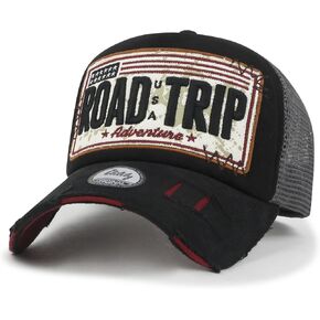 قبعة بيسبول بريميوم رود تريب فينتاج من ililily بإطار سائق الشاحنة Snapback