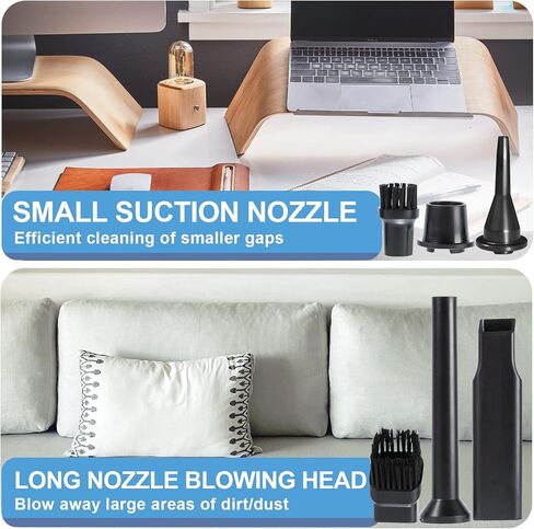 SJ_PAL Handheld Vacuum Cordless, Hand Vacuum Cleaner 9000PA Suction,Cordless Hand Vacuum, Car Vacuum Cordless, Dry/Wet Hand Held Vacuum Rechargeable,Portable Vacuum with 5 Brush Heads White in Kuwait