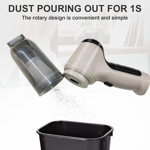 SJ_PAL Handheld Vacuum Cordless, Hand Vacuum Cleaner 9000PA Suction,Cordless Hand Vacuum, Car Vacuum Cordless, Dry/Wet Hand Held Vacuum Rechargeable,Portable Vacuum with 5 Brush Heads White in Kuwait