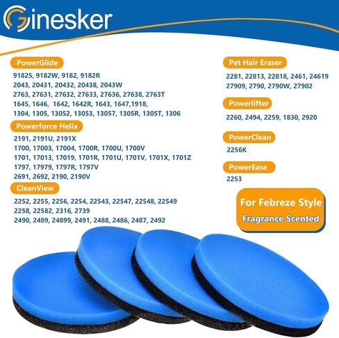 4 Pack Replacement Filter for Bissell Febreze Style 1214 Cleanview & PowerGlide Pet Upright Vacuum, Compare to Part #12141(Fragrance Scented) in Kuwait