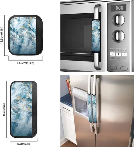 6PCs Avocado Print Refrigerator Door Handle Covers,Kitchen Appliance Handle Cover for Fridge Microwave Oven Dishwasher,Home Decor in Kuwait