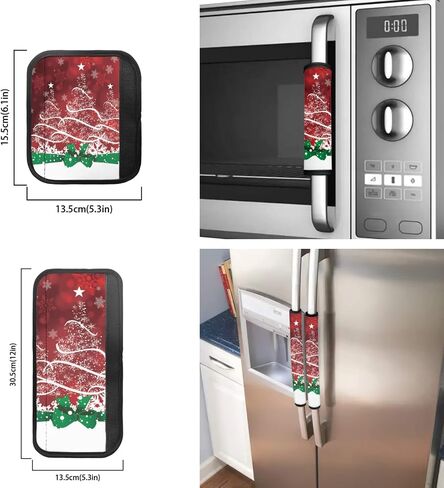6PCs Avocado Print Refrigerator Door Handle Covers,Kitchen Appliance Handle Cover for Fridge Microwave Oven Dishwasher,Home Decor in Kuwait
