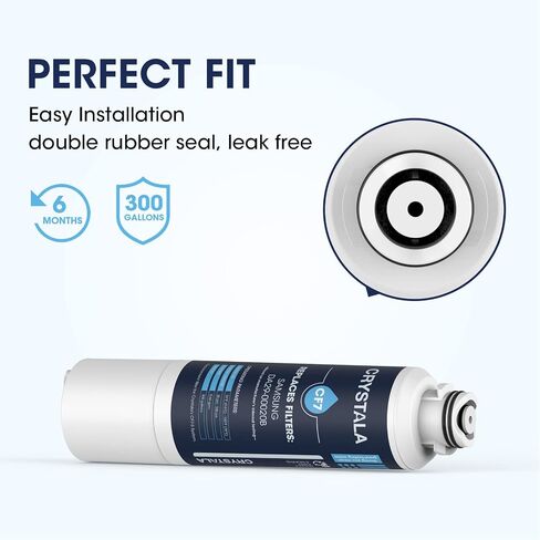 Crystala DA29-00020B Water Filter Replacement, NSF 42 Certified Compatible Samsung Filter DA29, HAF CIN EXP Water Filter, DA97-08006A Water Filter Samsung Water Filter Replacement (1 Pack) in Kuwait