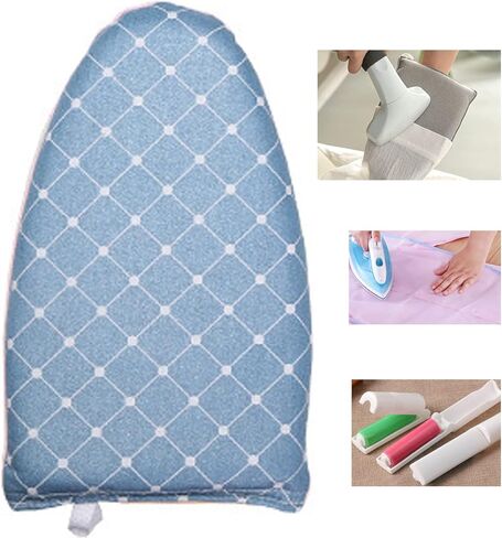 TUYRIEDSA Garment Steamer Ironing Glove,Waterproof Mini Ironing Board with Finger Loop Heat Resistant Small Ironing Board for Handheld Steamer and Ironing mesh pad Sticky Brush,Good Gifts for Wife Mom in Kuwait