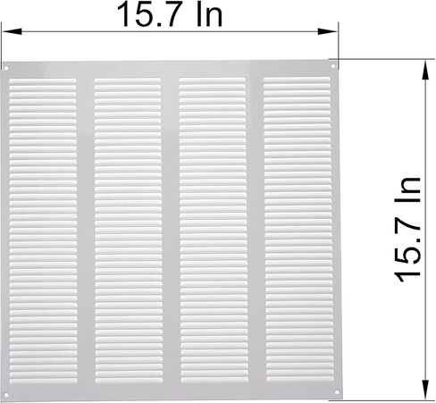 أنظمة التهوية باللون البني مقاس 16 بوصة × 16 بوصة غطاء فتحة تهوية معدنية لشبكة إرجاع الهواء مع شاشة مدمجة للحماية من الآفات وغطاء فتحة تهوية HVAC لتحسين المنزل وغطاء قناة تهوية 400 × 400 مم in Kuwait