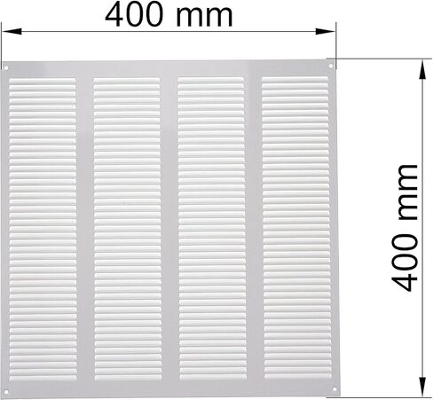 أنظمة التهوية باللون البني مقاس 16 بوصة × 16 بوصة غطاء فتحة تهوية معدنية لشبكة إرجاع الهواء مع شاشة مدمجة للحماية من الآفات وغطاء فتحة تهوية HVAC لتحسين المنزل وغطاء قناة تهوية 400 × 400 مم in Kuwait
