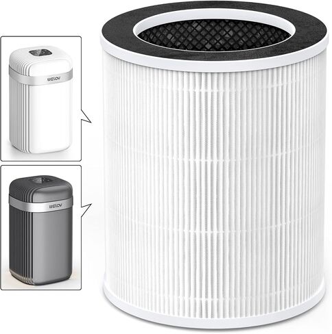 WELOV P100/P100 Pro Air Purifier Toxin Absorber Filter, 3-in-1 H13 True HEPA and High-Efficiency Activated Carbon Filter for Formaldehyde, Toxins, Wildfire Smoke, Kitchen Odors in Saudi Arabia