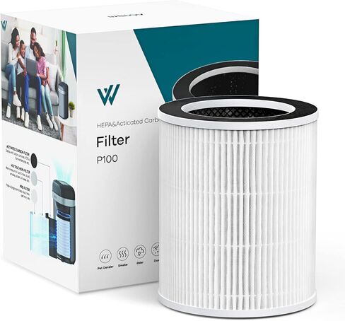 WELOV P100/P100 Pro Air Purifier Toxin Absorber Filter, 3-in-1 H13 True HEPA and High-Efficiency Activated Carbon Filter for Formaldehyde, Toxins, Wildfire Smoke, Kitchen Odors in Saudi Arabia