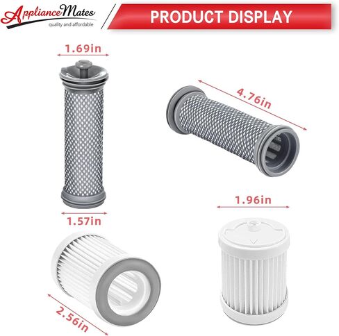 2 فلتر مسبق و2 فلتر هيبا بديل لفلتر تينيكو متوافق مع تينيكو A10/A11 هيرو، A10/A11 ماستر، بيور ون S11، PWRHERO11 سناب مكنسة كهربائية لاسلكية in Kuwait