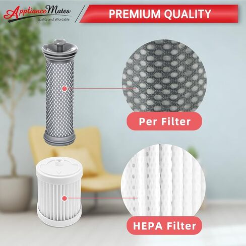 2 فلتر مسبق و2 فلتر هيبا بديل لفلتر تينيكو متوافق مع تينيكو A10/A11 هيرو، A10/A11 ماستر، بيور ون S11، PWRHERO11 سناب مكنسة كهربائية لاسلكية in Kuwait