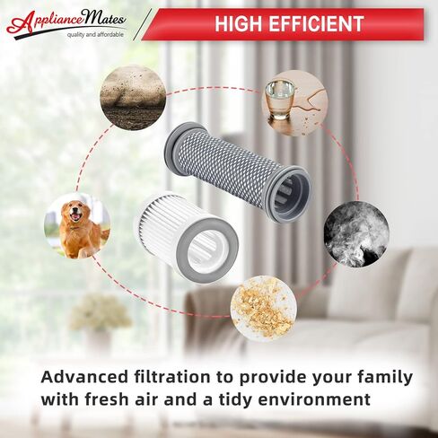 2 فلتر مسبق و2 فلتر هيبا بديل لفلتر تينيكو متوافق مع تينيكو A10/A11 هيرو، A10/A11 ماستر، بيور ون S11، PWRHERO11 سناب مكنسة كهربائية لاسلكية in Kuwait