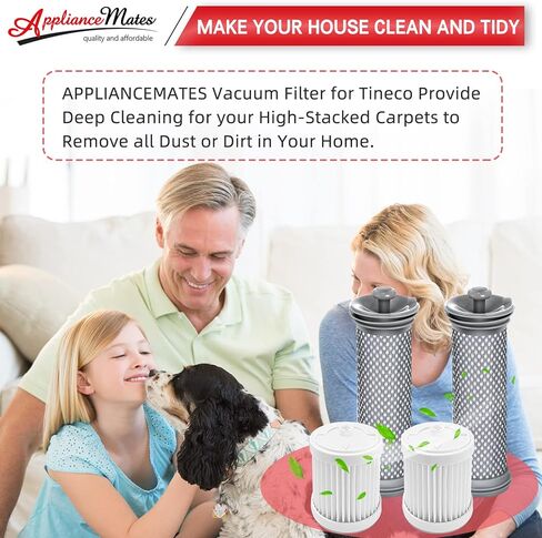 2 فلتر مسبق و2 فلتر هيبا بديل لفلتر تينيكو متوافق مع تينيكو A10/A11 هيرو، A10/A11 ماستر، بيور ون S11، PWRHERO11 سناب مكنسة كهربائية لاسلكية in Kuwait