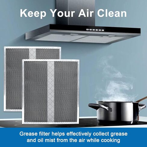 فلتر غير انبوبي لغطاء محرك السيارة S97020466 مقاس 14.6×12.9 انش متوافق مع فلتر برون رينج لفلتر الفحم بديل الشحوم 30 انش نوع XC مع مشابك، لسلسلة برون نوتون HPF30 - عبوتان in Kuwait