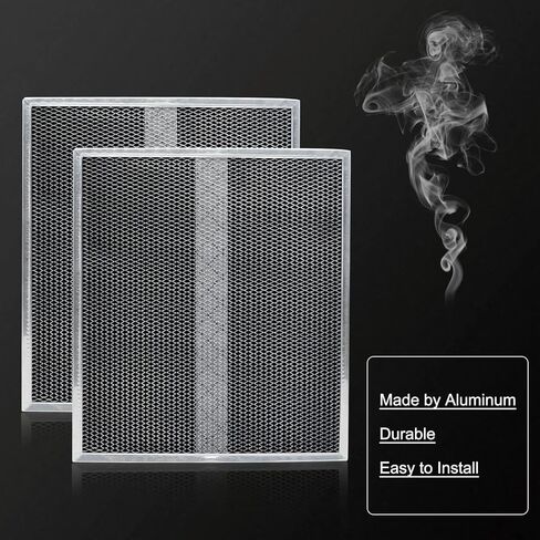 فلتر غير انبوبي لغطاء محرك السيارة S97020466 مقاس 14.6×12.9 انش متوافق مع فلتر برون رينج لفلتر الفحم بديل الشحوم 30 انش نوع XC مع مشابك، لسلسلة برون نوتون HPF30 - عبوتان in Kuwait