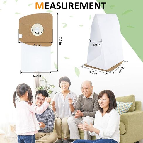 أكياس مكنسة كهربائية مطورة بديلة للمكنسة الكهربائية Eureka Mighty Canister 3670 و3680 Series MM أكياس مكنسة كهربائية 60295A، 60295B، 60295C و60297A، 36 كيسًا in Kuwait