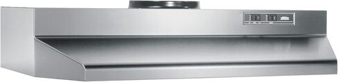 Broan-NuTone Economy 30-inch Under-Cabinet Easy Install Range Hood with 2-Speed Exhaust Fan and Light, 230 Max Blower CFM, White in Kuwait