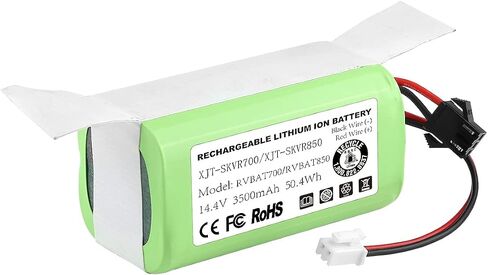 Powilling Upgraded 2 in 1 3.0Ah Replacement for Shark Ion Robot RVBAT850 RVBAT700 Battery 14.4V with 2Prong and 3Prong Compatible with RV700,R75,R85,RV720,RV725,RV750,RV850,UR1000SR,RV700_N Model in Saudi Arabia