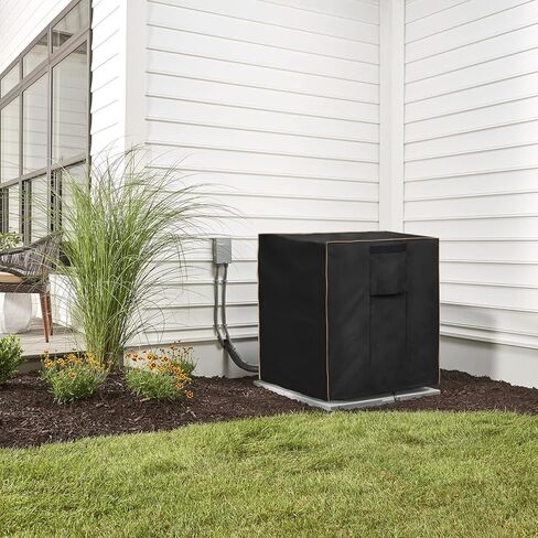 غطاء مكيف الهواء LSongSKY للوحدات الخارجية، غطاء مكيف هواء خارجي مقاوم للماء وشديد التحمل، يناسب حتى 36 × 36 × 39 بوصة، بيج ورمادي وأخضر in Kuwait