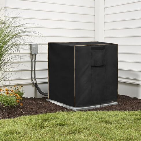 غطاء مكيف الهواء LSongSKY للوحدات الخارجية، غطاء مكيف هواء خارجي مقاوم للماء وشديد التحمل، يناسب حتى 36 × 36 × 39 بوصة، بيج ورمادي وأخضر in Kuwait