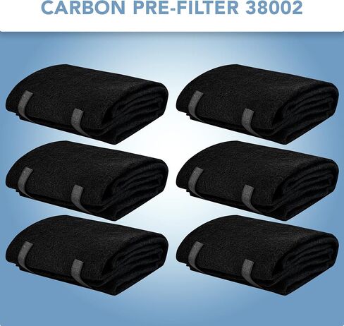 CFS – Pack of 1, Premium Cut-to-Fit Activated Carbon Pre-Filter Pad Compatible with 38002 Models – Fresh & Filtered Air for Indoor and Home – Charcoal Air Filter Sheet – 16" x 48" – Black in Saudi Arabia