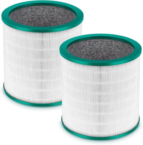 ابلاينس ماتس فلتر هيبا TP01 بديل لفلتر دايسون TP01 TP02 - متوافق مع منقي دايسون تاور بيور كول لينك TP01، TP02، TP03، AM11، BP01، قطعة بديلة # 968126-03 (عبوة من قطعتين) in Kuwait