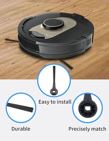 فرشاة جانبية بديلة تناسب القرش AV2501S، AV2501AE، RV2502AE، RV2520AOUS، AV2510AOUS AI Robotic Vacuum، قطع غيار مكنسة Shark Robot الكهربائية، ملحقات القرش، حزمة من 6 in Kuwait