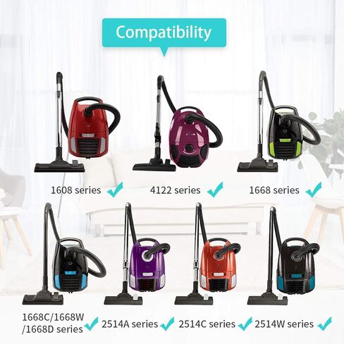 KEEPOW 18 PCS Dust Bags Compatible with Bissell Zing Canister Models, Replacement Bags Compare to Part Number 2138425 in Kuwait