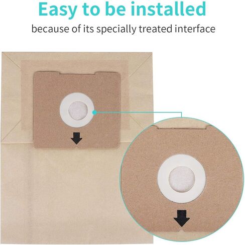 KEEPOW 18 PCS Dust Bags Compatible with Bissell Zing Canister Models, Replacement Bags Compare to Part Number 2138425 in Kuwait